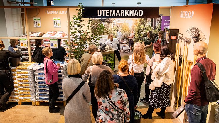 Elmia Gardenbutiken var en av nyheterna på mässan och en del av den stora satsningen på "hela mässupplevelsen". 