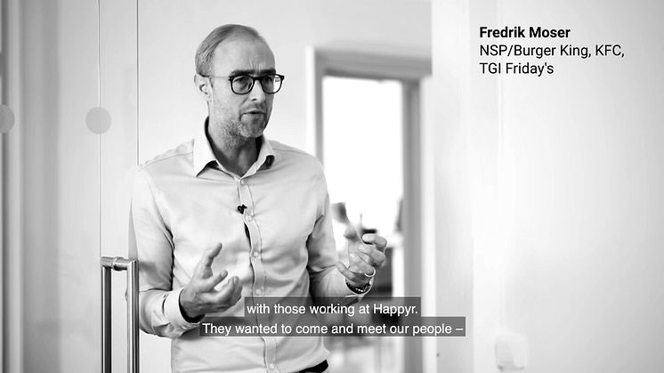 Fredrik Moser fom Burger King and KFC on Happyr's customer focus