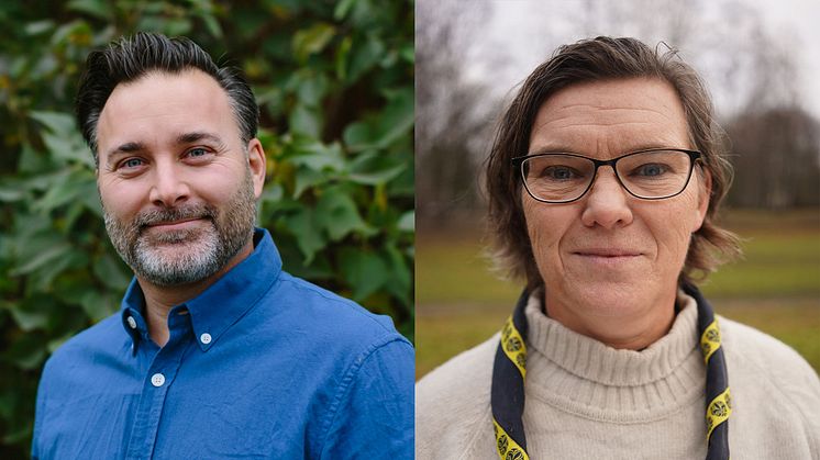 Johan Pettersson och Anna-Karin Hennig, tillsammans i delat ledarskap på Scouterna.