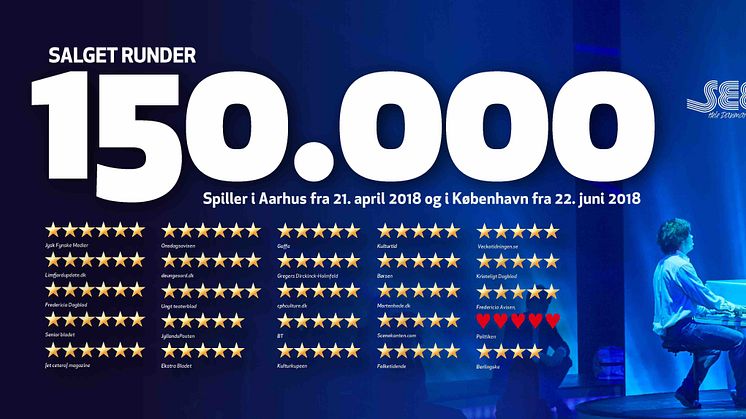 Musicalen SEEBACH runder 150.000 solgte billetter og forlænger med endnu en uge i København