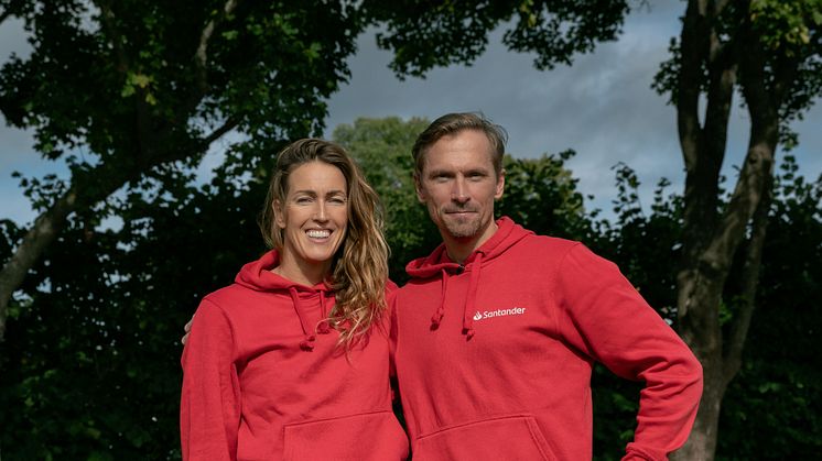 Team Santanders coacher, Therese Alshammar och Johan Olsson.