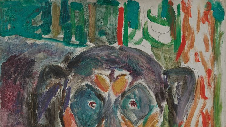 Edvard Munch: Hundehode / Dog’s Head (1942)