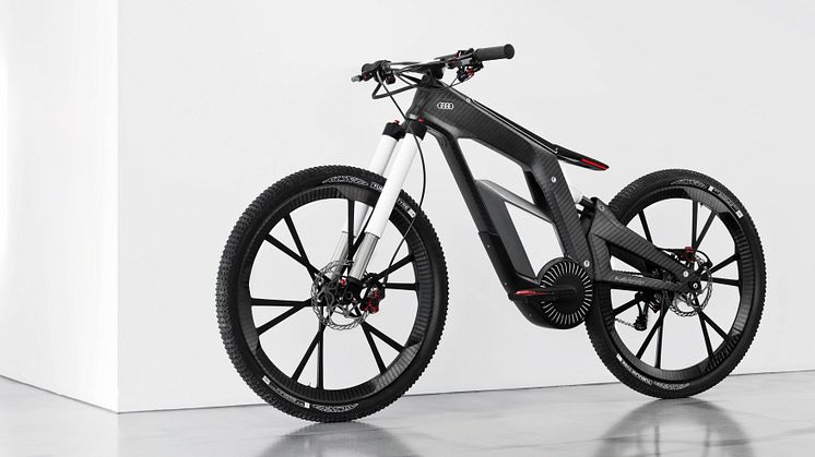 Audi e-bike: elcykel med sensationellt sportiga prestanda