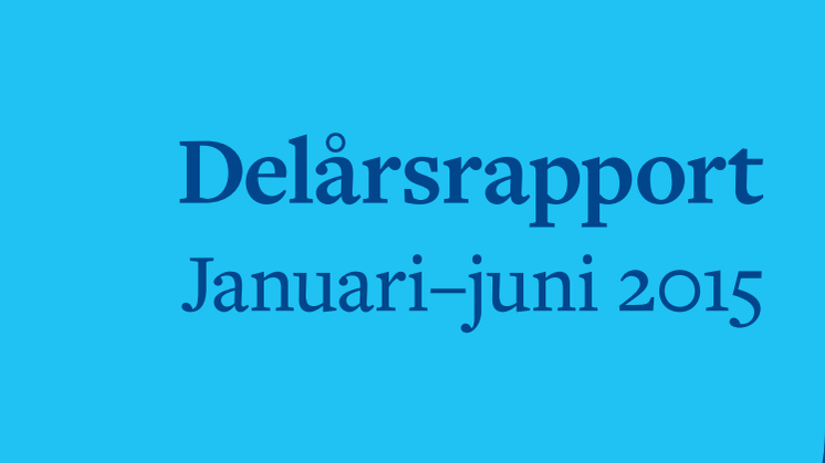 Alectas delårsrapport januari 2015 - juni 2015