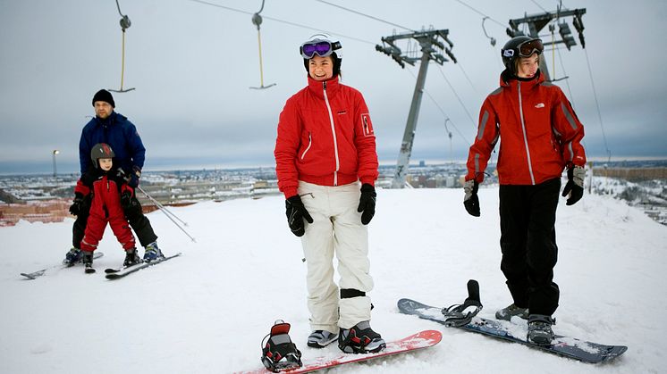 Gratis skidåkning i Hammarbybacken inleder sportlovet