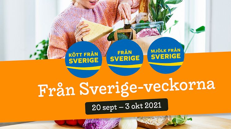 Dags för Från Sverige-veckorna! Den 20 september – 3 oktober går dagligvaruhandeln och märkesanvändande företag samman för att göra det extra enkelt för konsumenter att hitta Från Sverige-märkta varor.