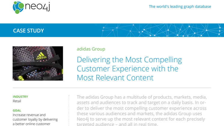 Case study: Adidas valde Neo4j för bättre kundupplevelser