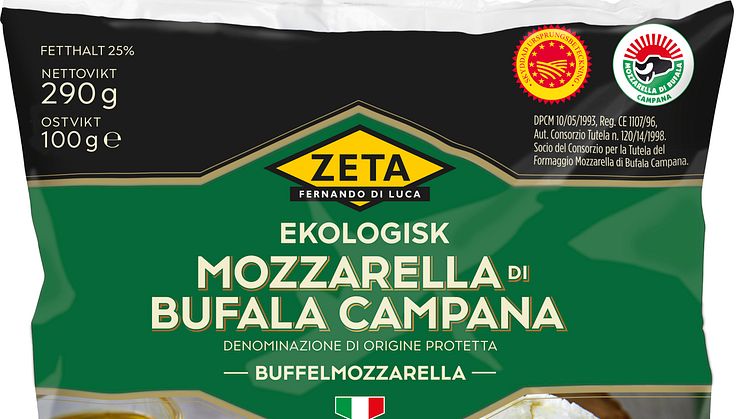 Zeta buffelmozzarella eko har en mild, nyanserad smak som bäst kommer till sin rätt i kall matlagning.