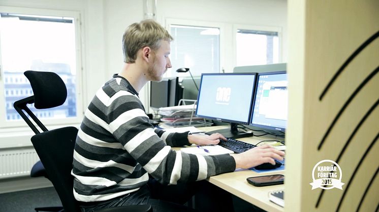 Andreas Habbe, elkontruktör, berättar om vad han tycker om att jobba på ONE Nordic
