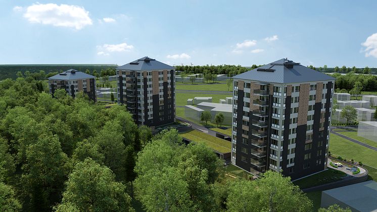I naturnära Tröinge Ängar planerar HSB Göta bygga totalt 95 lägenheter