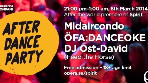 After Dancer Party - dansklubb med livemusik och dj på GöteborgsOperan