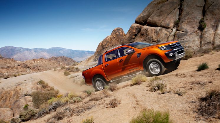 Helt nya högteknologiska Ford Ranger Wildtrak gör världsdebut i Genève