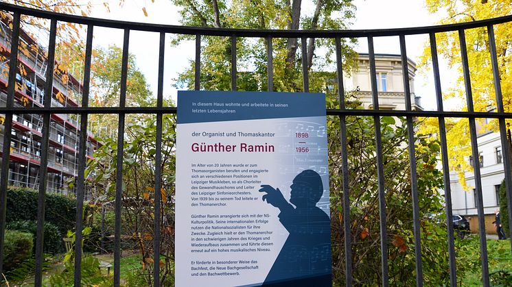 Gedenktafel für Thomaskantor Günther Ramin 