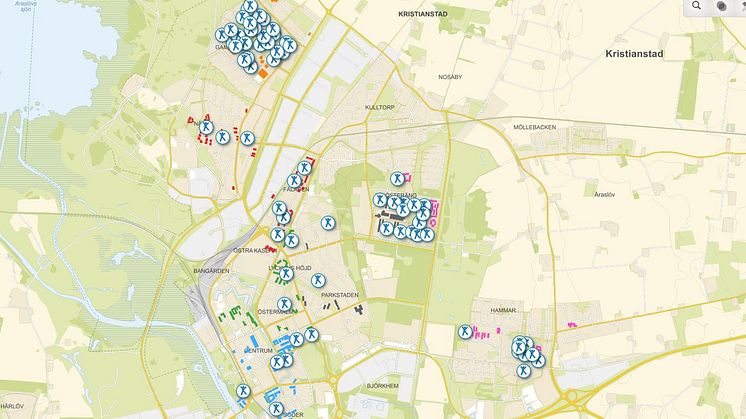 Ny lekplatskarta ska locka till 100 lekplatser hos Kristianstadsbyggen