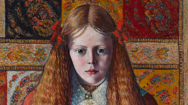 Konrad Mägi, Portrett av norsk jente, 1909 (utsnitt), Tartu kunstmuseum. (Nedlastbare foto lenger ned)