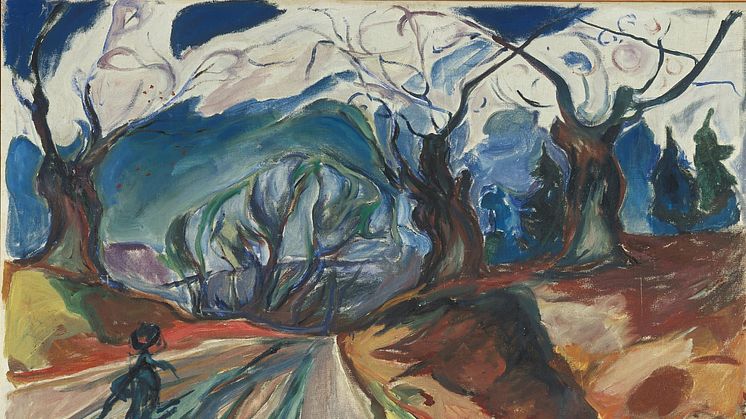 Trollskog Edvard Munch 1919-1925. Olje på lerret. Foto @Munchmuseet