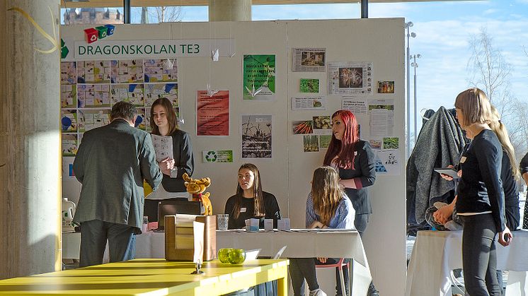 Samtal med elever från Dragonskolan. Från tidigare Rådslag. Foto: Matz Glantz, Umeå kommun