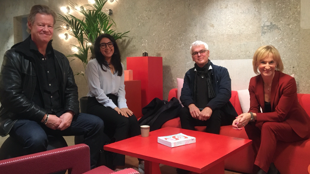 Från vänster i bild: Martin Wickström, Lawen Redar, Mårten Castenfors och Kristina Alvendal.