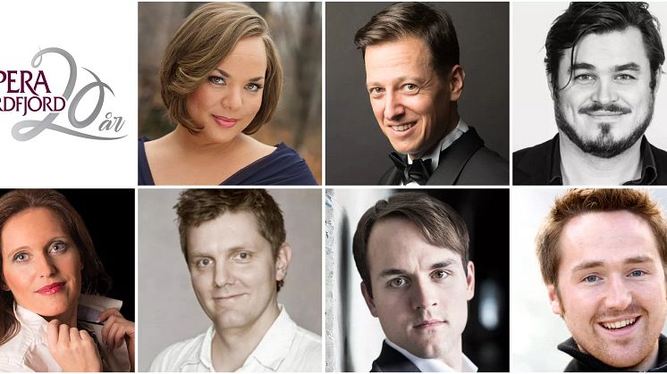 La Bohème sitt solistlag: Margrethe Fredheim, Thorbjørn Gulbrandsøy, Mads Wighus, Gunda-Marie Bruce, Eirik Roland Egeberg-Jensen, Thomas Røshol og Lars Eggen.