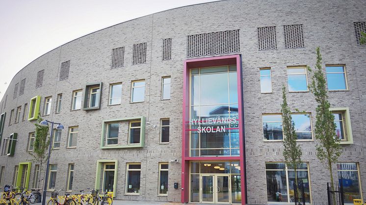 Hyllievångskolan i Malmö. Ett hållbart hus som inspirerar till lärande.