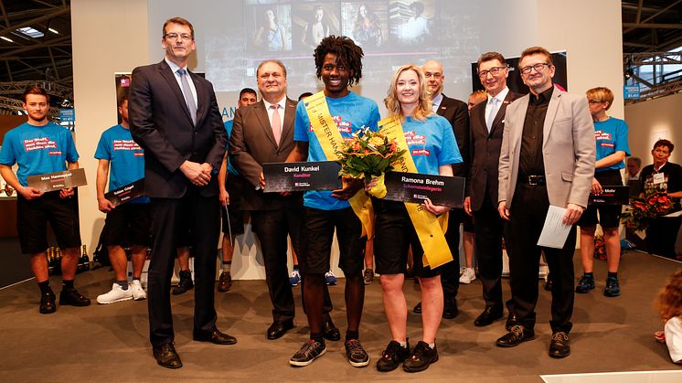 Miss und Mr. Handwerk 2018 heißen Ramona Brehm und David Kunkel. Jetzt geht der Wettbewerb in die zehnte Runde. Foto: Werbefotografie Weiss