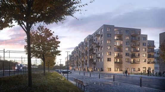 Ramirent levererar till projektet Pilevall – ett bostadsbygge i Stationsstaden i centrala Kävlinge.