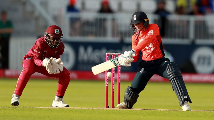 Danni Wyatt batting against the West Indies in the Vitality IT20 at Northampton