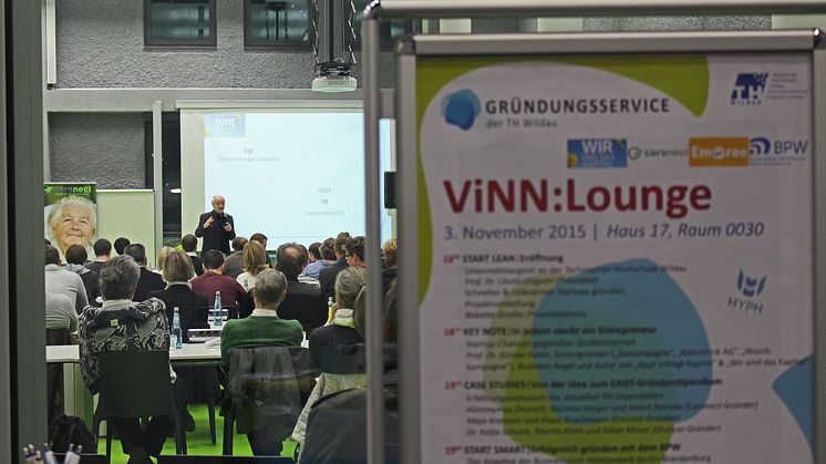 ViNN:Lounge für Existenzgründer und Jungunternehmer am 3. November 2015