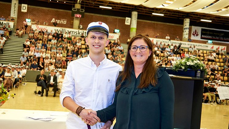 Frederik Boldrup Schurmann fik legat for en ekstraordinær god indsats. 