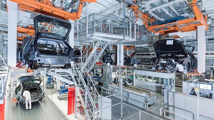 Audi production plant in Ingolstadt - Audi A3 Sportback e-tron is the first plug-in hybrid model from Audi
