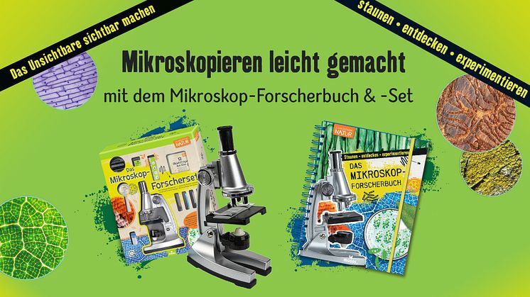 Mikroskopieren leicht gemacht: Das Mikroskop-Forscherbuch + Set