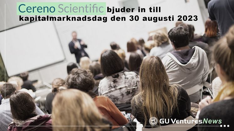 Cereno Scientific bjuder in till kapitalmarknadsdag den 30 augusti 2023