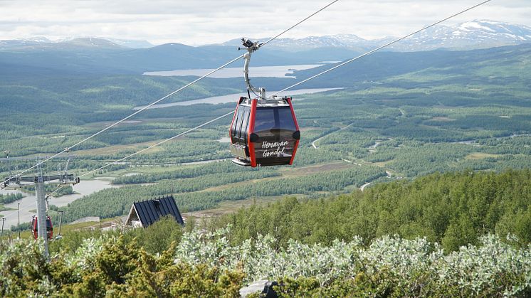 Spaden i jorden för ny skidlift och vidare utbyggnad i Hemavan