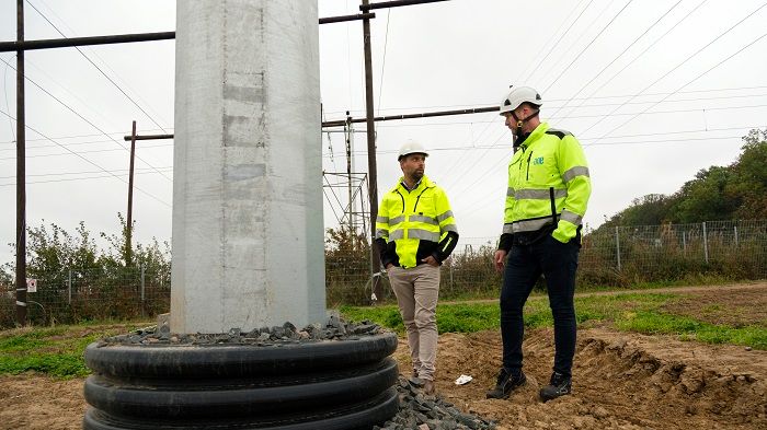 Fundament speciellt framtagna till projektet.