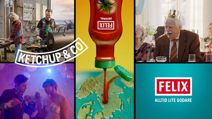 1. I FELIX nya ketchupkampanj skildras ketchupen som en röd råd genom livets stora och små stunder. Det är också lanseringen av det nya varumärkeslöftet ”Alltid lite godare”.