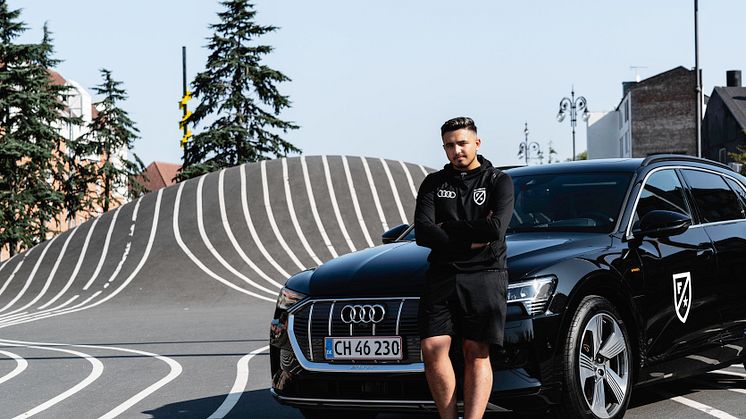 Audi e-tron og Fatih Üstün fra Future FC i København