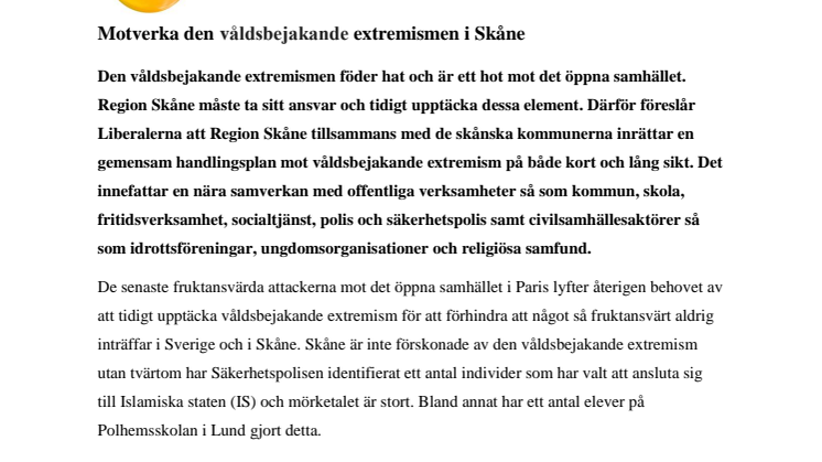S och MP förnekar våldsbejakande extremism i Skåne