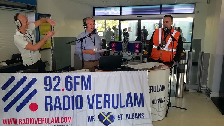 St Albans City railway station supervisor Dan Wells talks to Radio Verulam