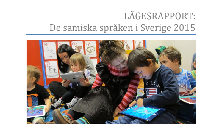 Lägesrapport från Samiskt språkcentrum föreslår språklyft och nationella mål