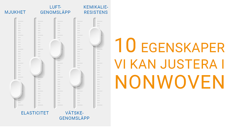 10 egenskaper som vi kan justera i nonwoven