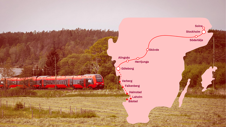 MTRX lanserar direkttåg till nya destinationerna Båstad och Laholm via Göteborg, Varberg, Falkenberg och Halmstad