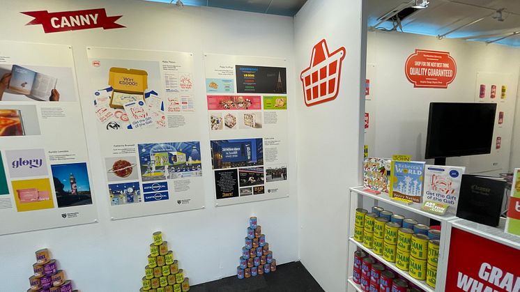 The BA Graphic Design programme trade stand at New Designers