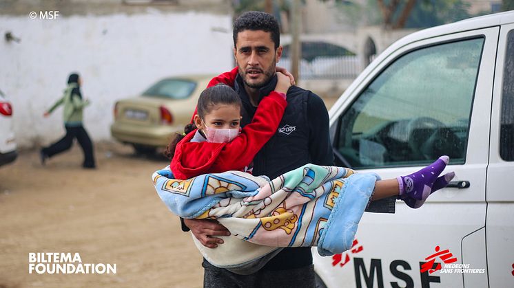 Biltema Foundation donerar 2,5 miljoner kronor till Läkare Utan Gränsers humanitära arbete i Gaza  