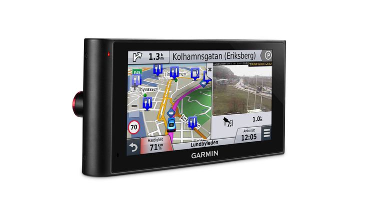 Garmin® presenterar nüviCam™ Guidar, assisterar och varnar med inbyggd kamera	