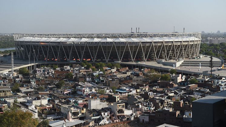 The redeveloped Sardar Patel Stadium in Ahmedabad will host two Tests and five T20Is