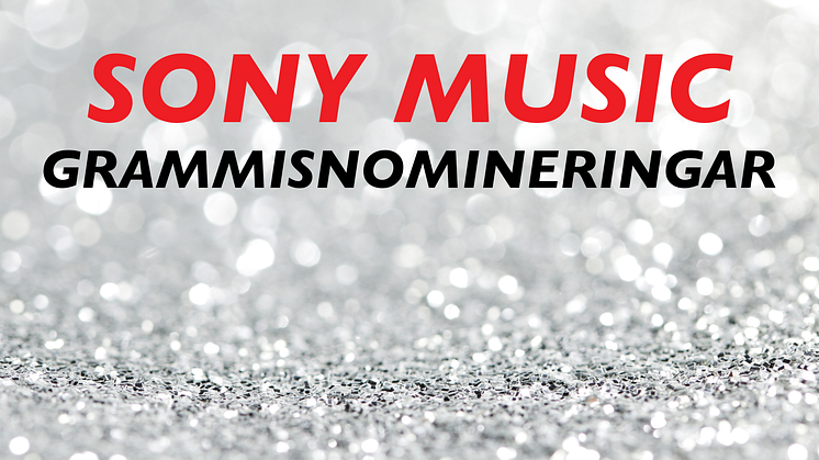 Sony Musics artister och samarbetspartners kammar hem 20 Grammisnomineringar