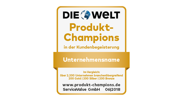 Deutschlands Produkt-Champions ausgezeichnet