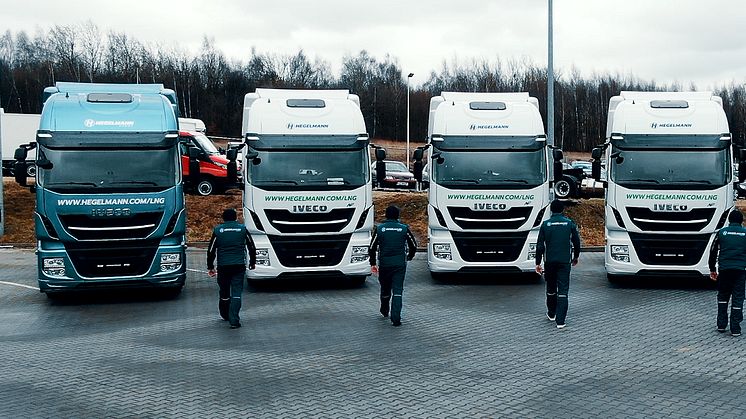 Hegelmann Group has acquired five LNG-powered trucks from IVECO