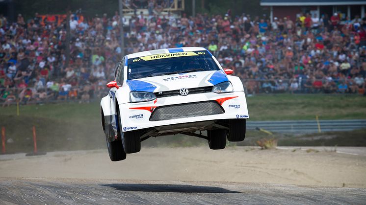 Med hopp om semifinal för Volkswagenkvartett i rallycross-VM i Höljes