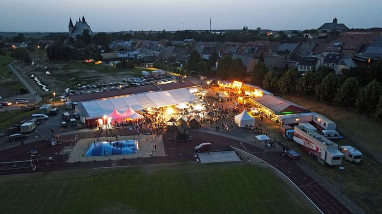 Blick auf das Veranstaltungsgelände des Geithainer Stadtfestes 2022 - Foto: Stadt Geithain  